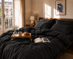 housse de couette noir