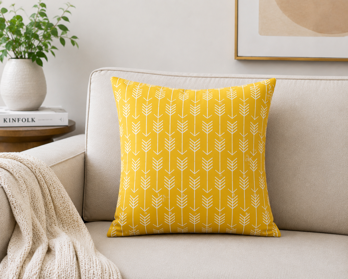 lot de 4 Housses de coussin décoratives de couleur unie