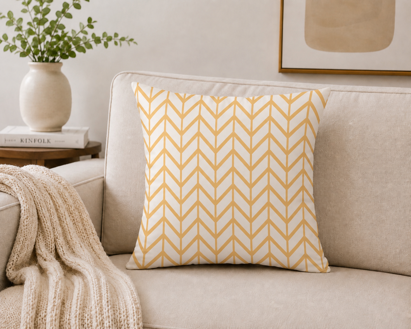 lot de 4 Housses de coussin décoratives de couleur unie