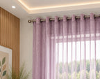 rideaux en voile violet