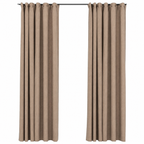 Rideaux occultants aspect lin taupe