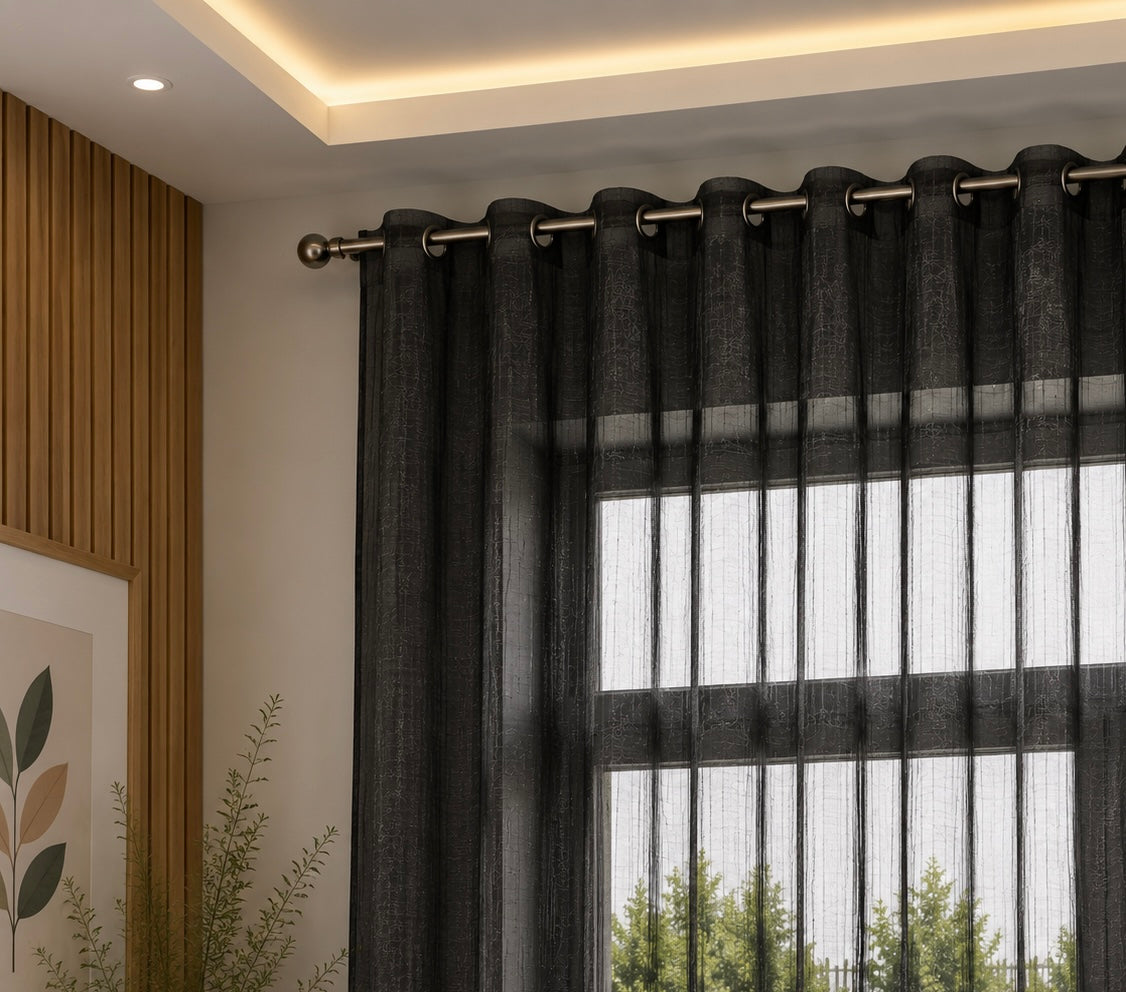 rideaux en voile noir