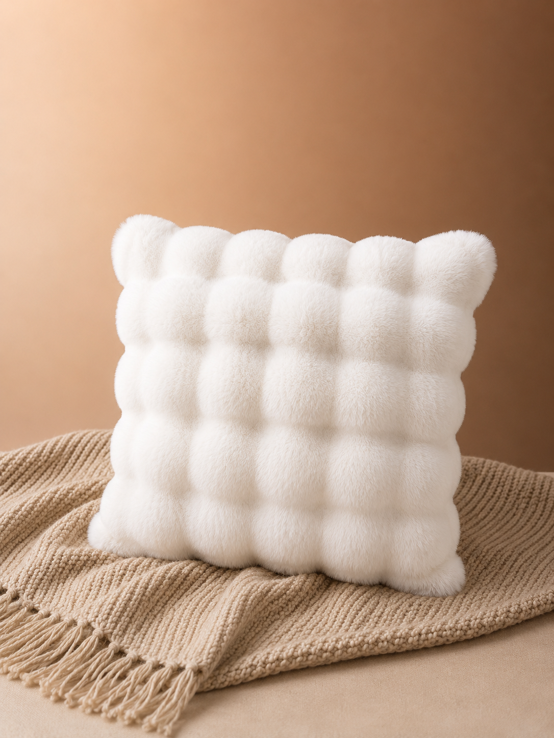 housse et coussin canapé en peluche
