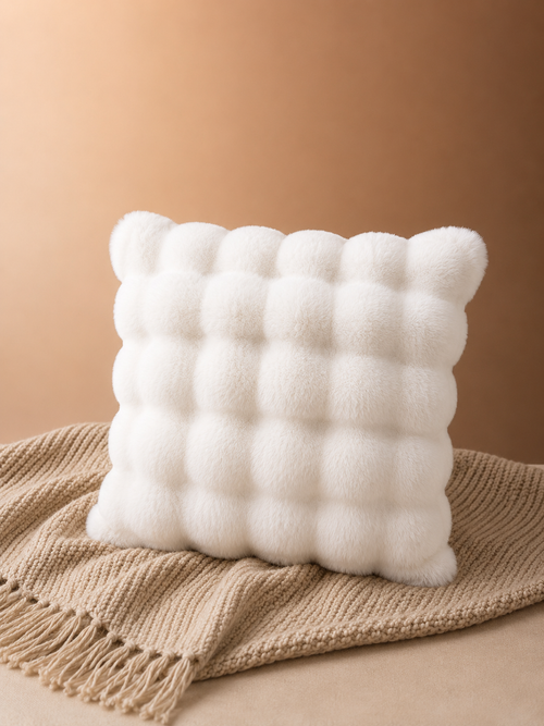 housse et coussin canapé en peluche