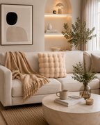 housse et coussin canapé en peluche