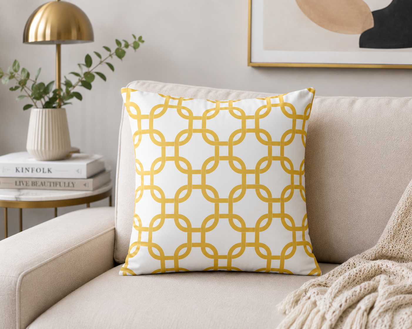 lot de 4 Housses de coussin décoratives de couleur unie