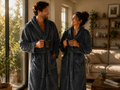robe de chambre bleu marine homme & femme