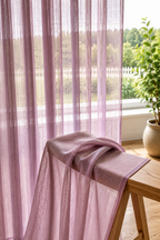 rideaux en voile violet