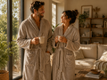 robe de chambre camel  homme & femme