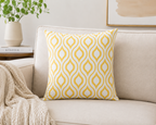 lot de 4 Housses de coussin décoratives de couleur unie