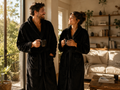 robe de chambre noir homme & femme