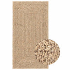 tapis tissé design rectangle  marron ZIZUR pour salon