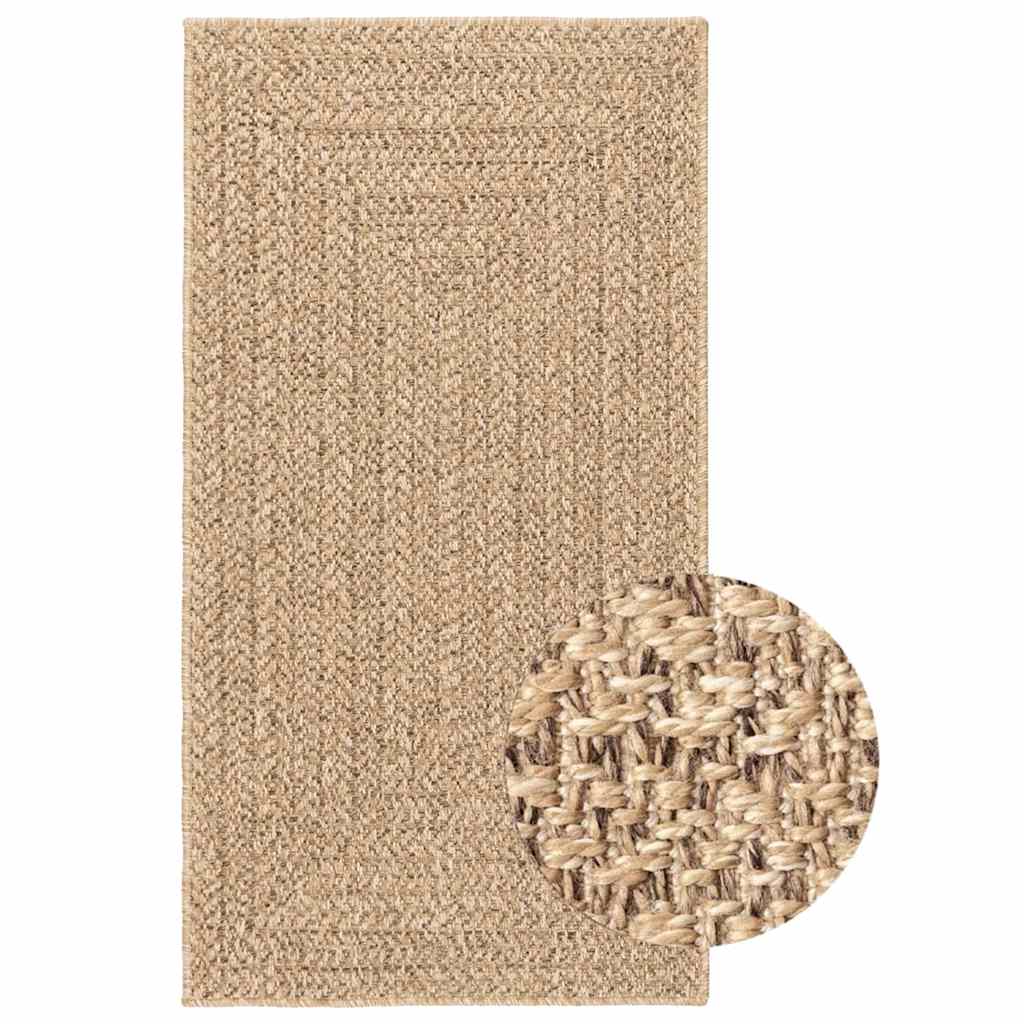 tapis tissé design rectangle  marron ZIZUR pour salon