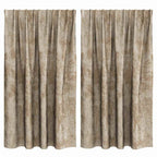 rideaux velours champagne