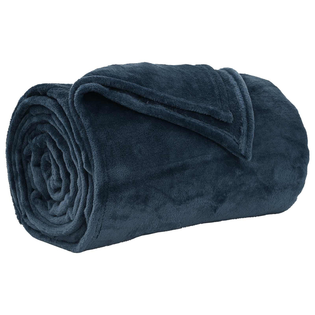 plaid canapé bleu marine