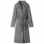 robe de chambre gris foncé homme & femme