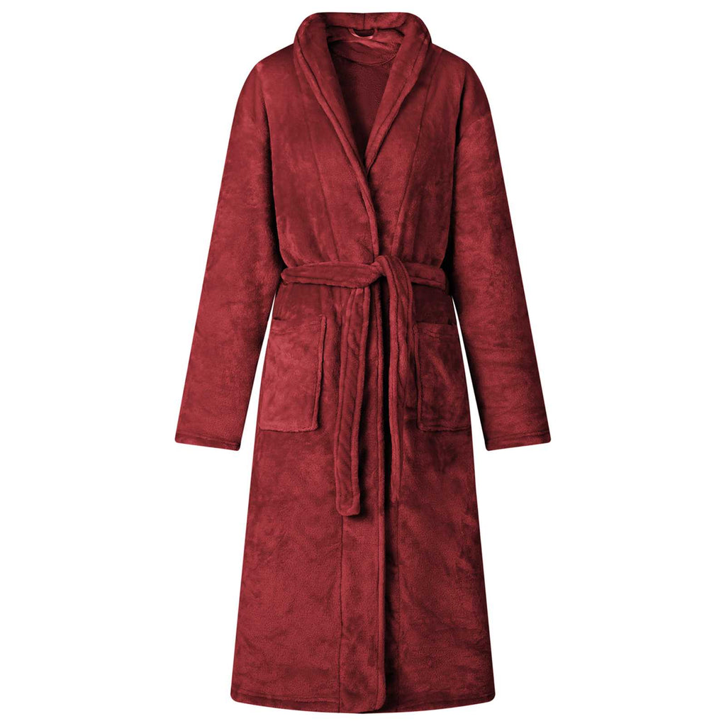 robe de chambre rouge bordeaux homme & femme