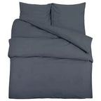 housse de couette gris foncé
