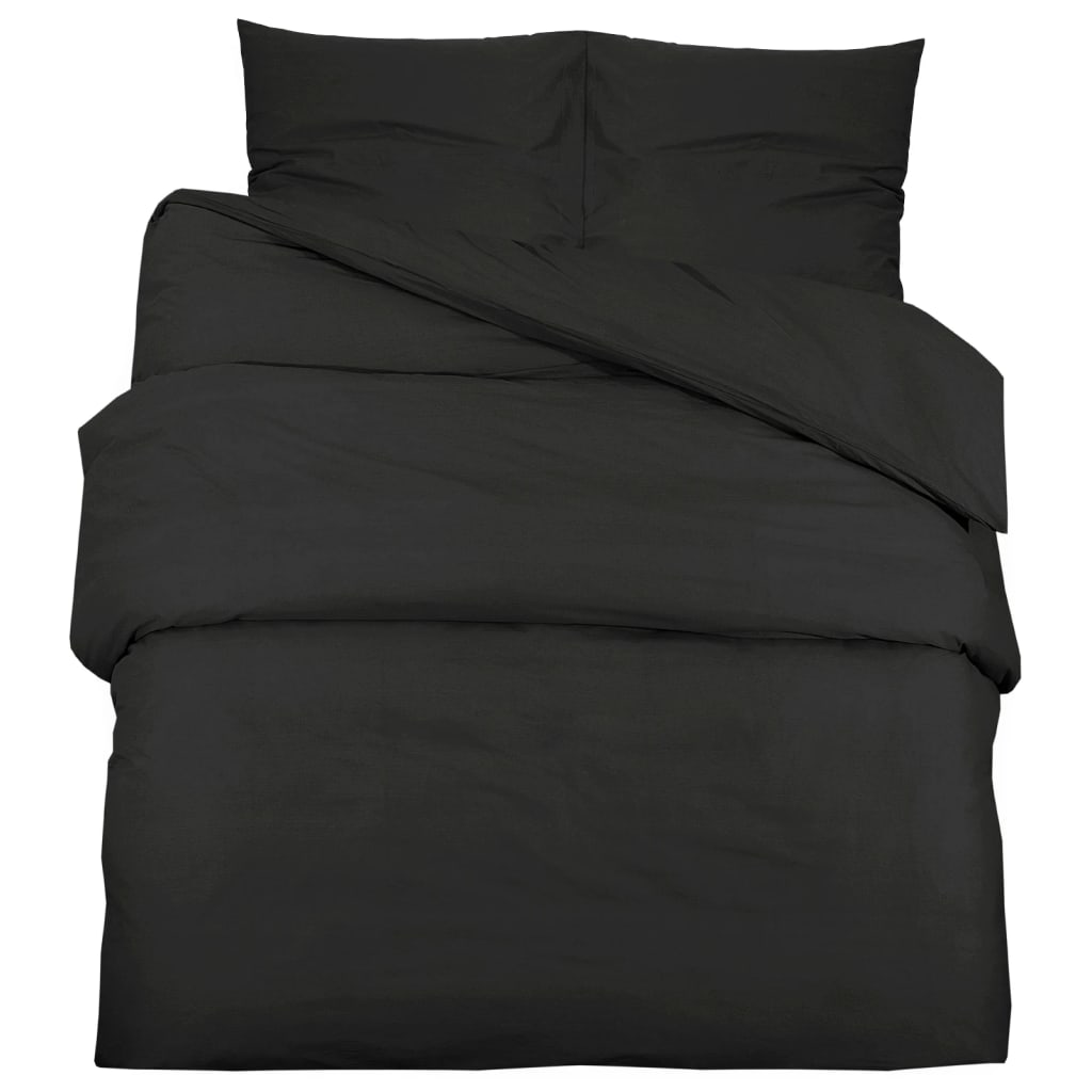 housse de couette noir