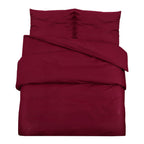 housse de couette rouge bordeaux