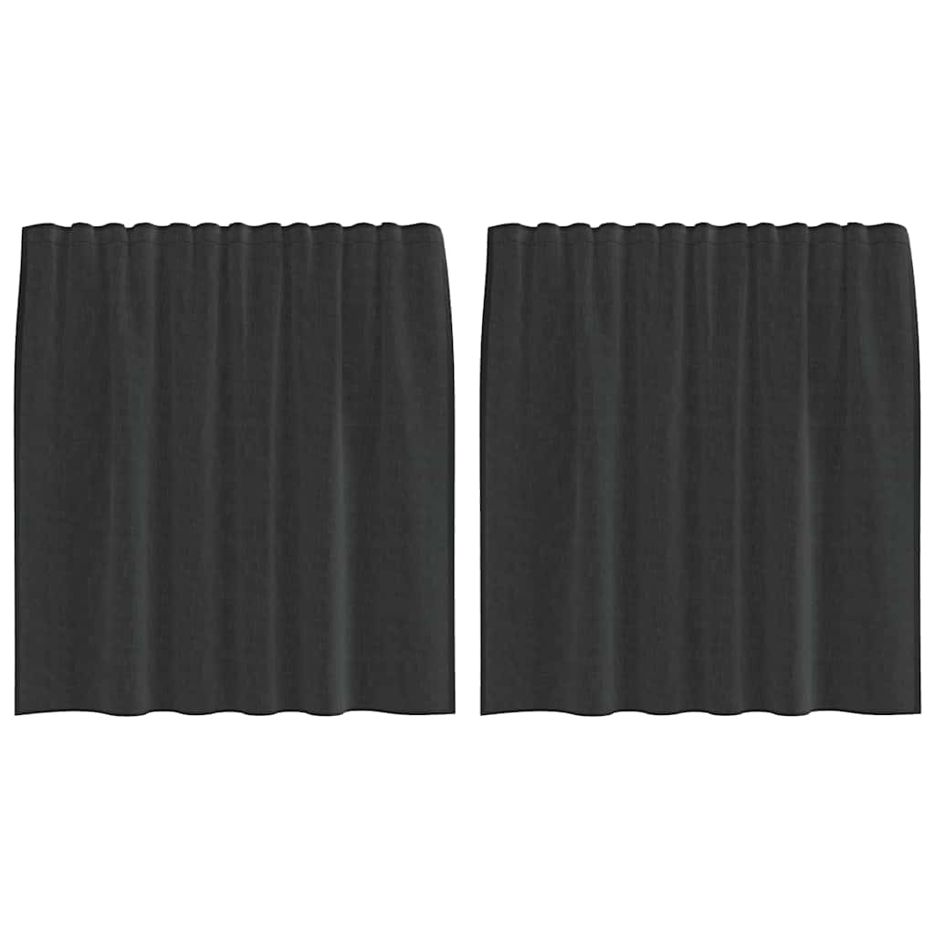 petit rideaux en voile noir