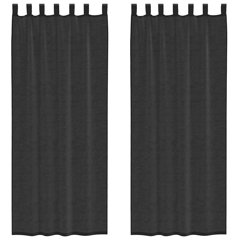rideaux en voile noir