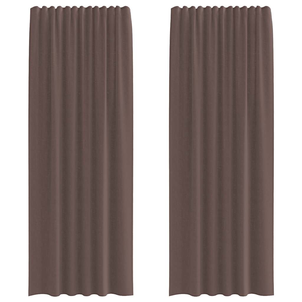 rideaux en voile marron
