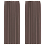 rideaux en voile marron