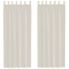 rideaux en voile crème