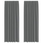 rideaux en voile gris foncé