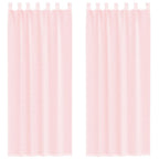 rideaux en voile rose clair