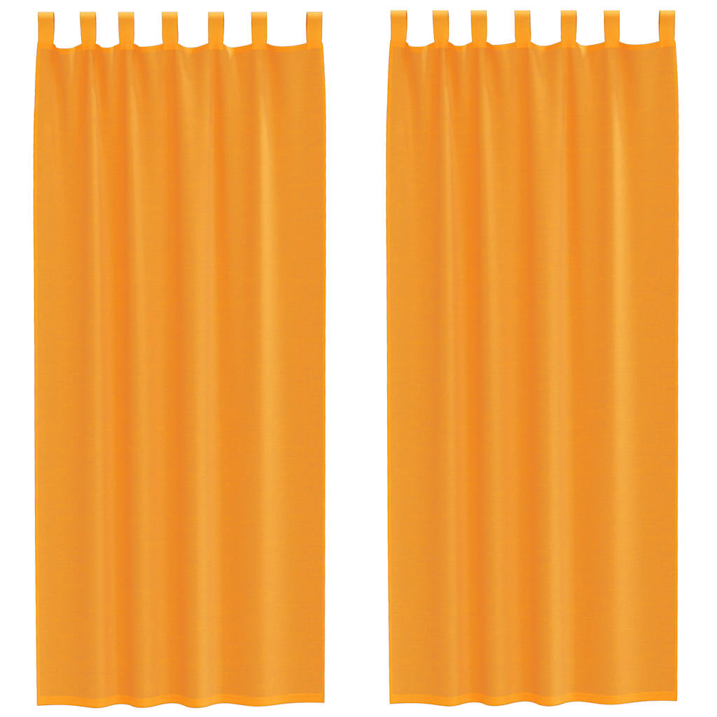 rideaux en voile orange