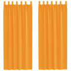 rideaux en voile orange