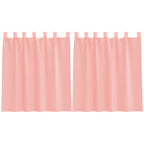petit rideaux en voile rose