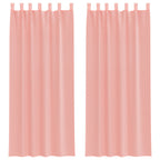 rideaux en voile rose