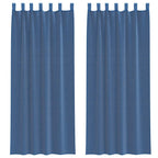 rideaux en voile bleu royal