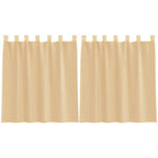 petit rideaux en voile sable