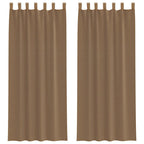 rideaux en voile marron clair