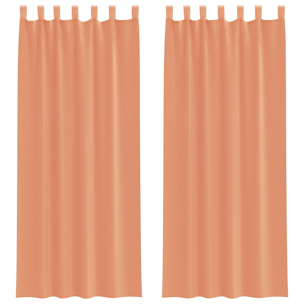 rideaux en voile terre cuite