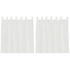 petit rideaux en voile blanc
