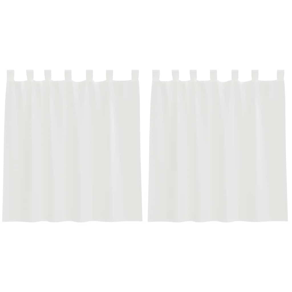 petit rideaux en voile blanc