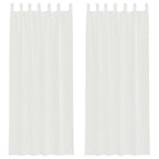 rideaux en  voile blanc