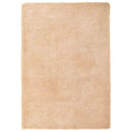 Tapis salon beige Shaggy à poils longs NAVARRA