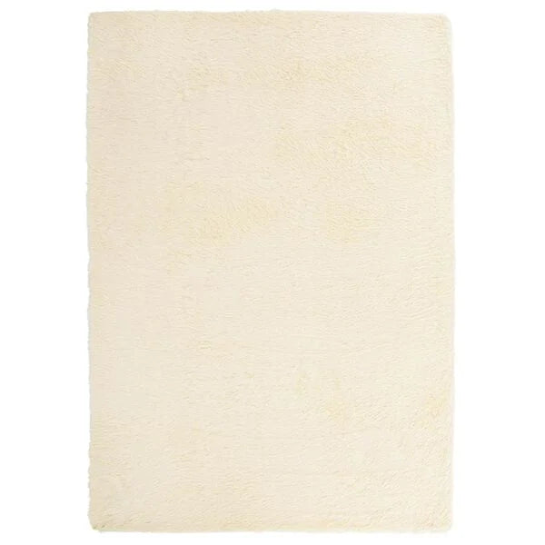 Tapis salon créme Shaggy à poils longs NAVARRA