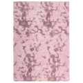 Tapis salon rose Shaggy à poils longs NAVARRA