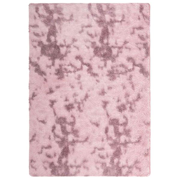 Tapis salon rose Shaggy à poils longs NAVARRA