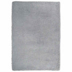 Tapis salon gris clair Shaggy à poils longs NAVARRA