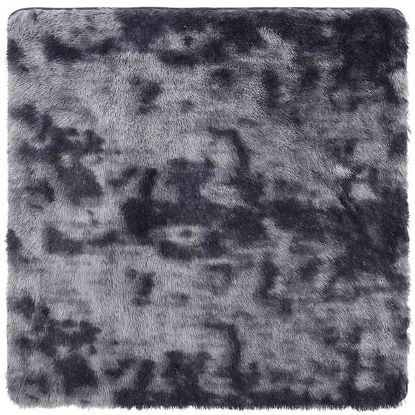 Tapis salon gris foncé Shaggy à poils longs NAVARRA