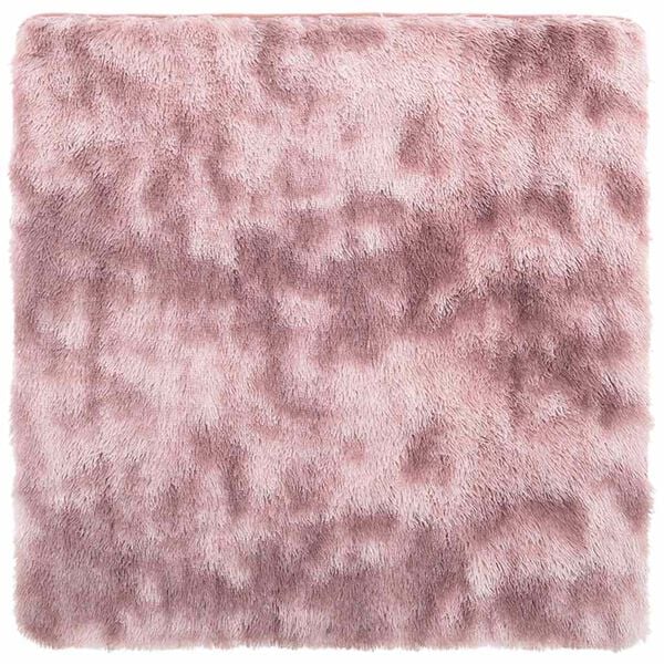Tapis salon rose Shaggy à poils longs NAVARRA