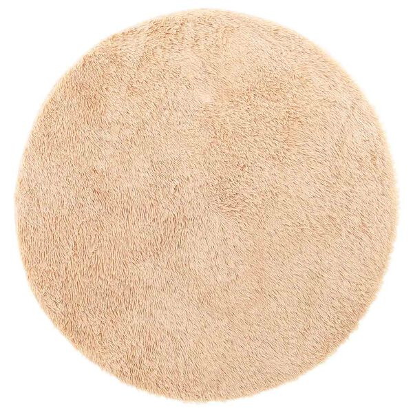 Tapis salon beige Shaggy à poils longs NAVARRA